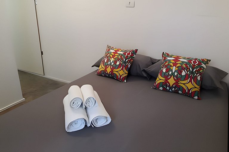 apartamento completo e equipado, com verde e natureza