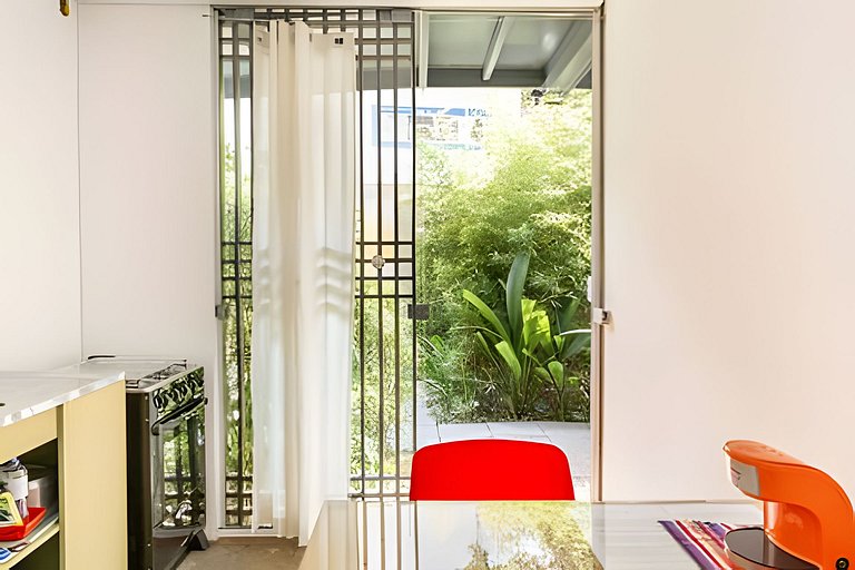 apartamento completo e equipado, com verde e natureza