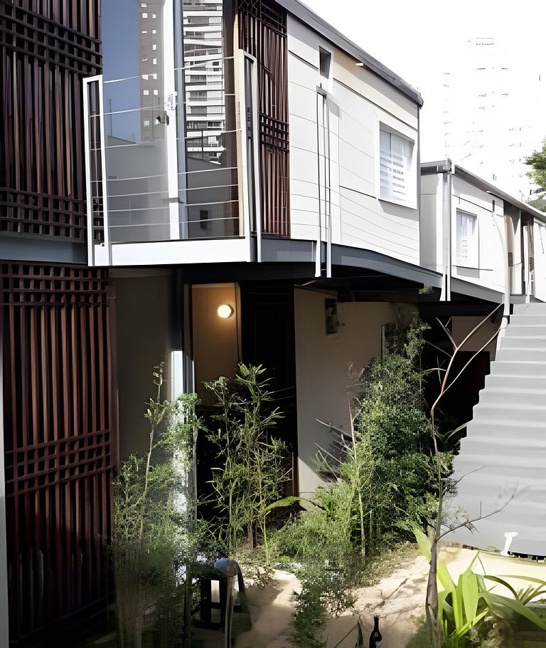 apartamento completo e equipado, com verde e natureza
