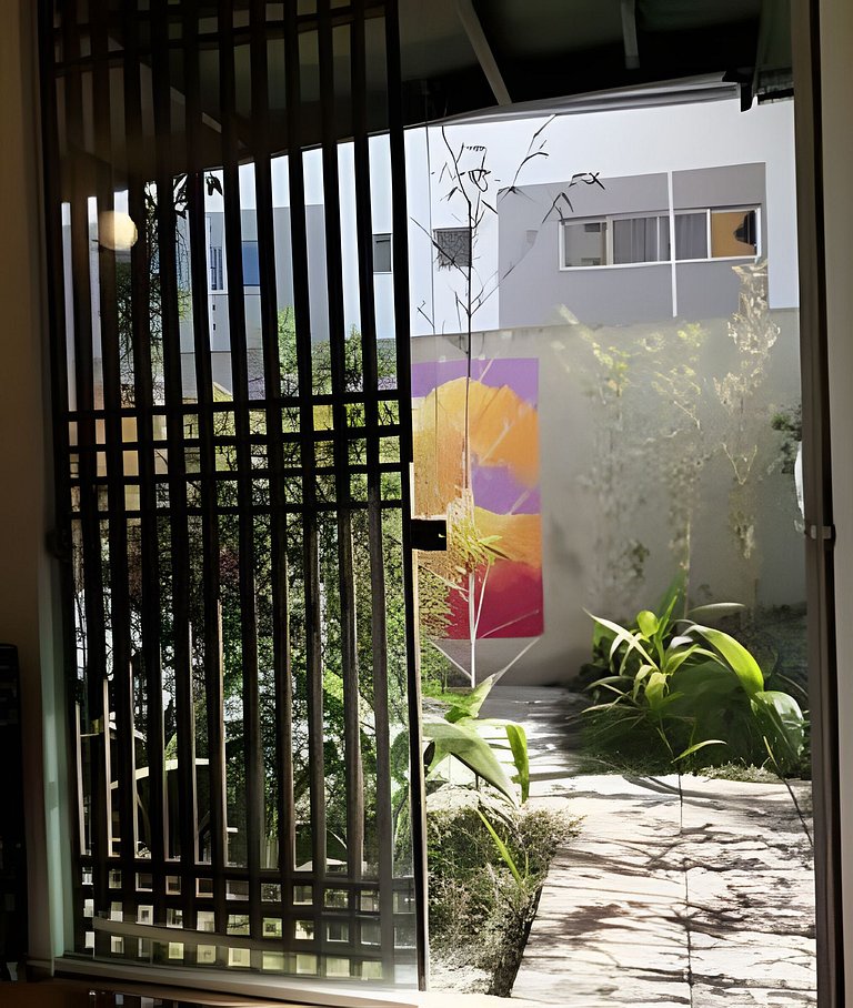 apartamento completo e equipado, com verde e natureza