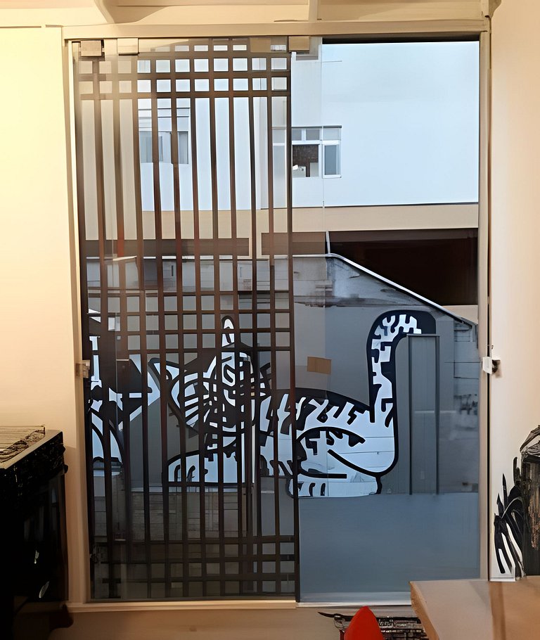 apartamento completo e equipado no piso superior